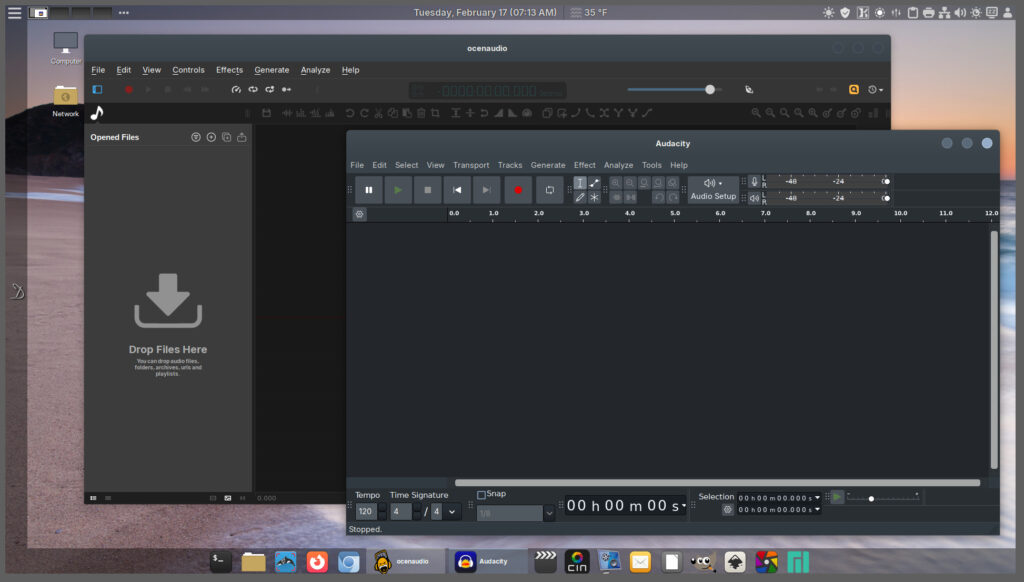 Ocenaudio & Audacity